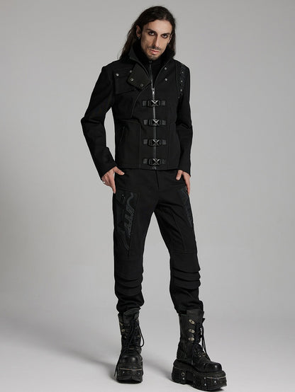 Men's Deconstruction Jacket Cyberpunk Black