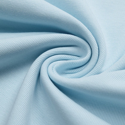 One-Shoulder Lace-Up Short Sleeve T-Shirt with Rhinestone Letter Embellishment Blue/White/Black