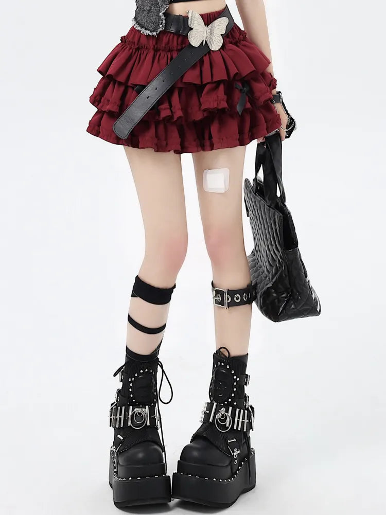 Big with Red Skirt Bowknots Tiered Free Sweet Bow