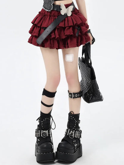 Big with Red Skirt Bowknots Tiered Free Sweet Bow