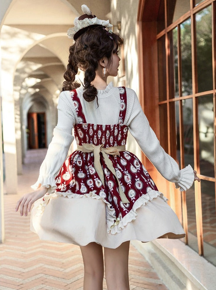 Dress Lolita Handle Print Ribbon