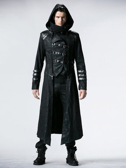Black Long Wild Reaper Coat Men's