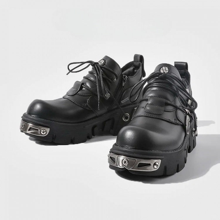 Closure - Punk Black Front 3-Way Lace-Up Shoes System: