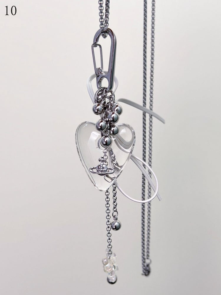 Options 11 Pendant Necklace Y2K Heart