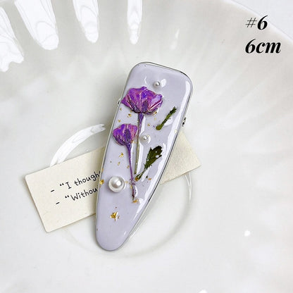 Oil Painting Inspired Floral Hair Clips