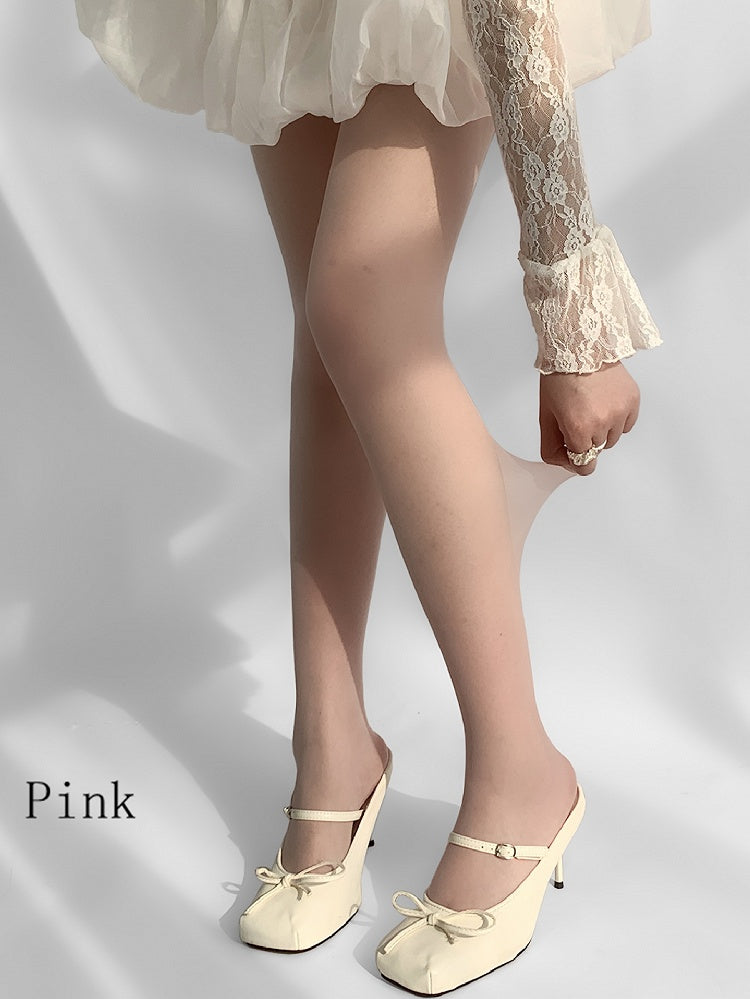 Sheer Pink/Green Tights
