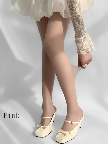 Sheer Pink/Green Tights