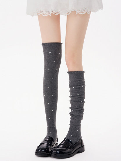 Detail with Polka Dot Stockings 70cm 4-Color