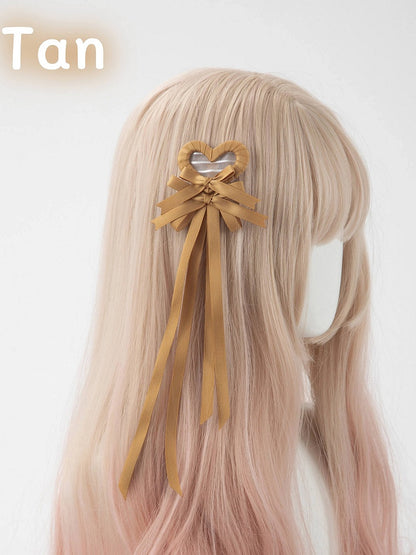 Clip Hair (Single Heart Bow
