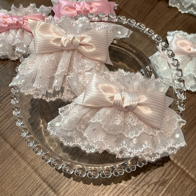Cuffs Bow Layered Wrist 4 Options Lace