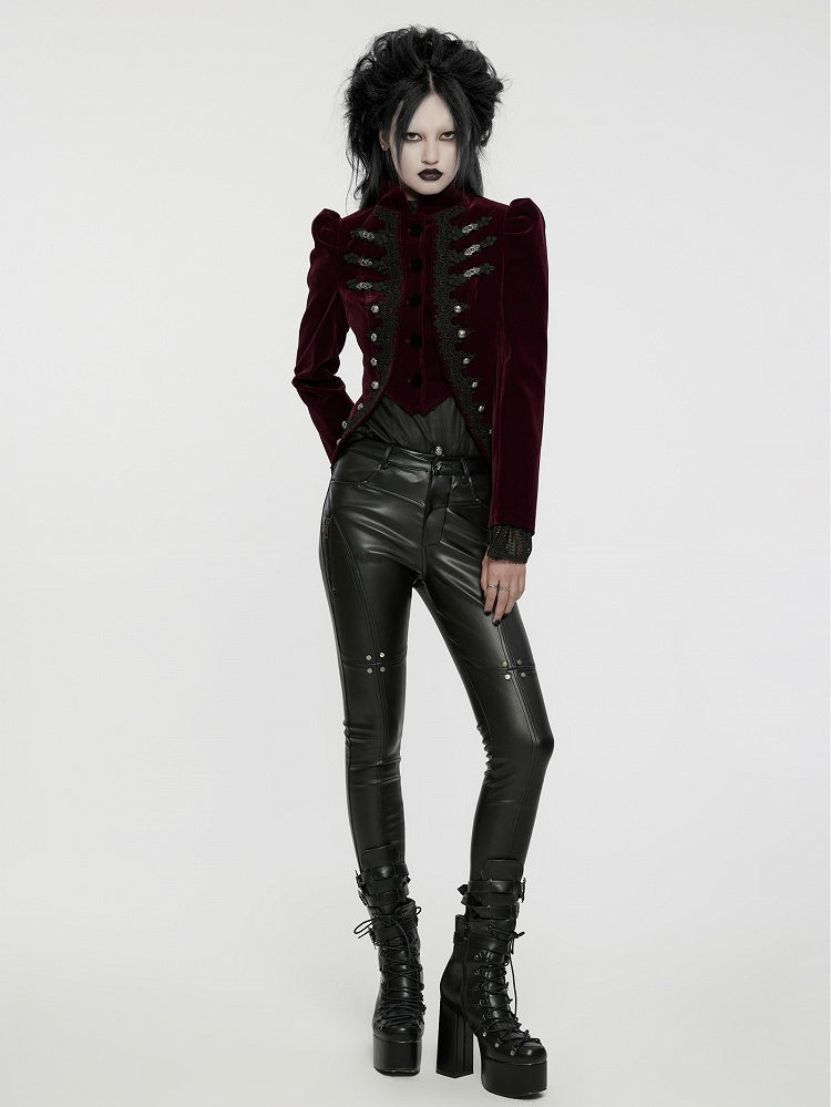 Gothic Chinese Style Coat Red