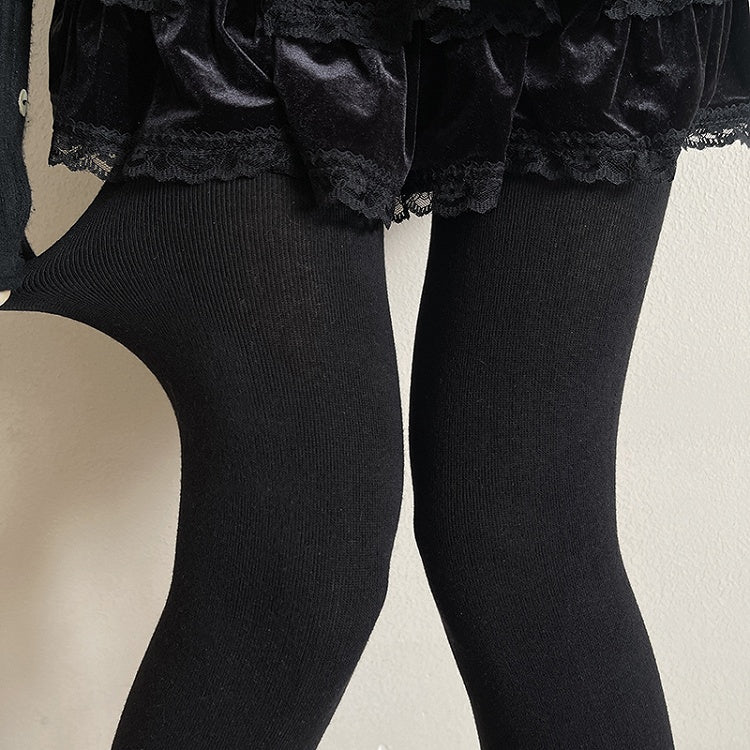 4 Warm Simple Elastic Colors Tights