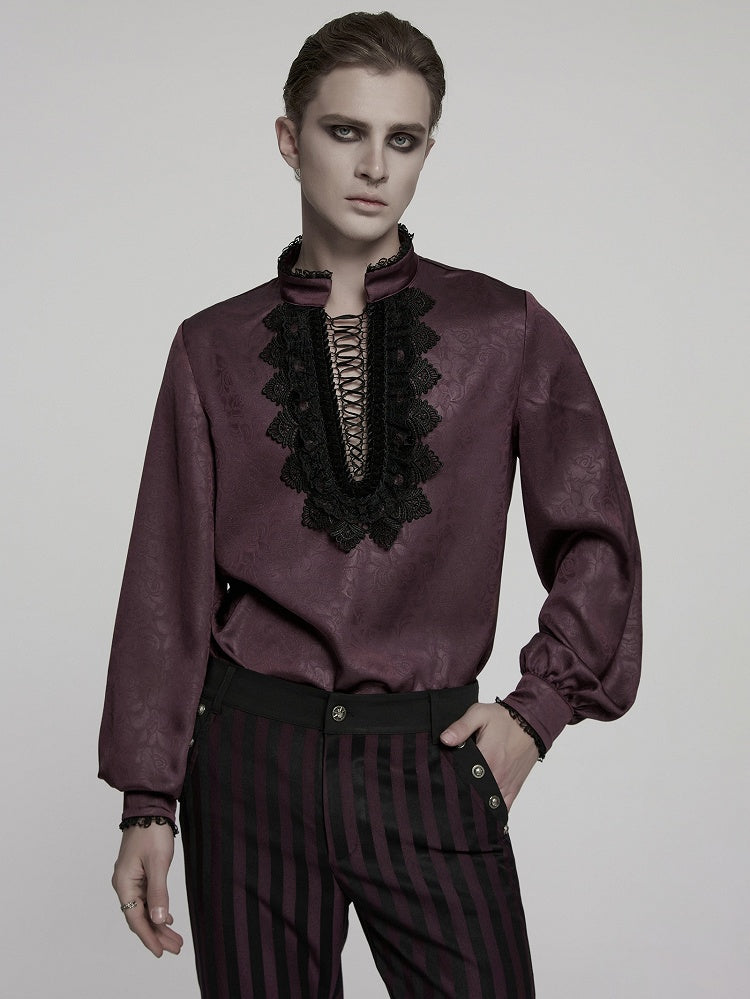 Red Men's Gothic Shirt