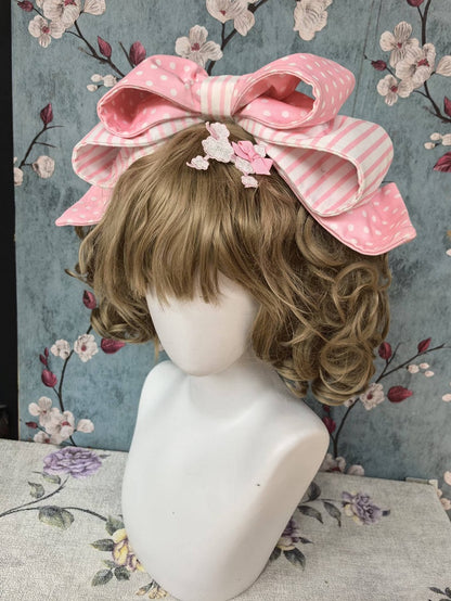 Pink & Black Bowknot KC with Poodle Patch - Infanta
