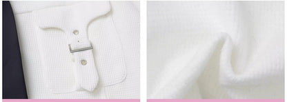 ホワイトスネークバックルストラップポケットシャツ（無料ネクタイ付き）