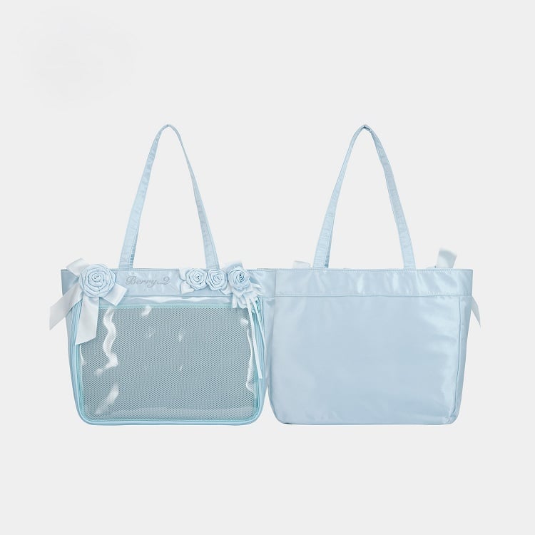 Bag with Decoration Display Blue Ita Window Rose