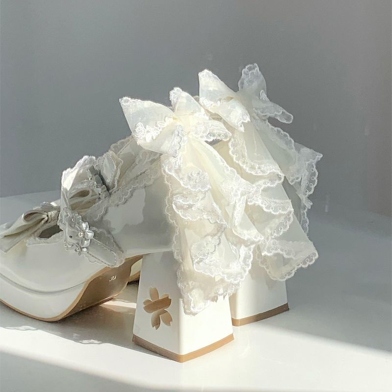 Lolita Sakura Bow Heels – Sweet Cherry Blossom Lolita Shoes