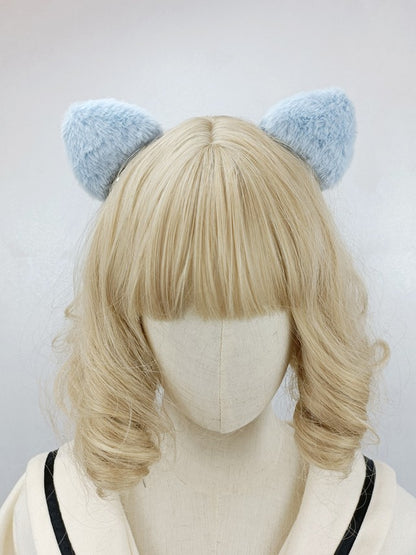 Color Hairclip Cat Ear Options Plush 4