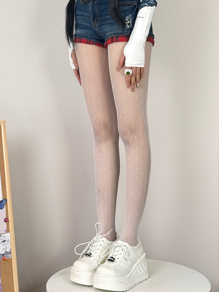 Polka-dot Options Farbe 7 Y2K Muster Strumpfhose