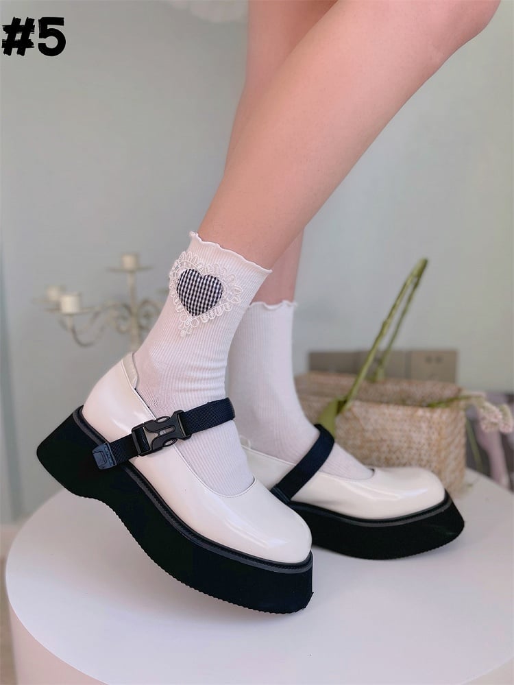 8 Optionen Lolita-Söckchen mit Rüschenbündchen