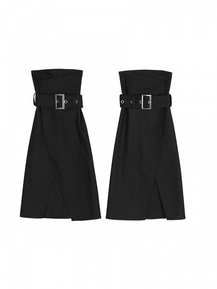 Black Buckle Leg Warmers