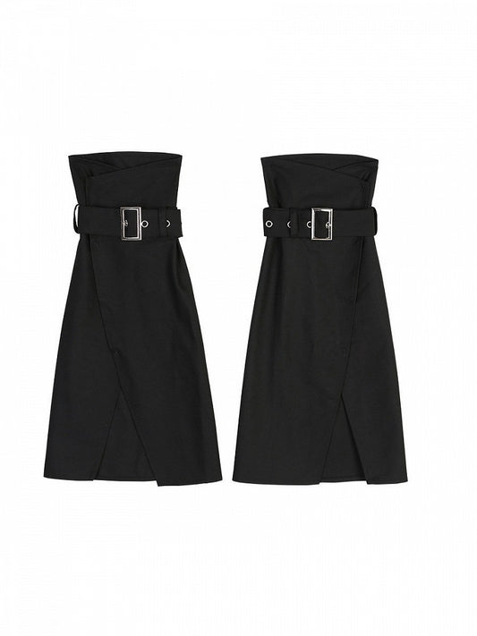 Black Buckle Leg Warmers