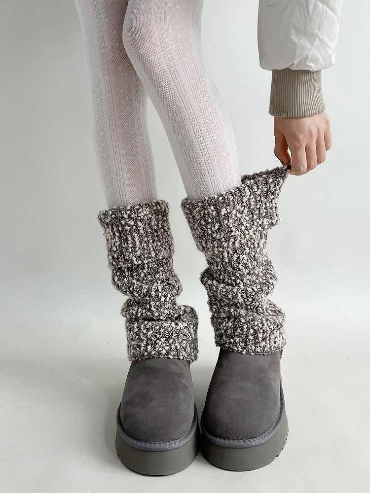 Knit Marled Leg (2 Colors) Warmers Chunky