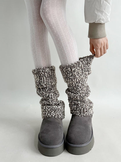 Knit Marled Leg (2 Colors) Warmers Chunky