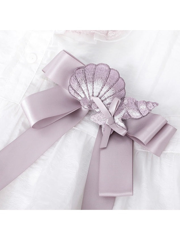 Purple Elephant Bowknot Waist Accessory - Yimu Walnut