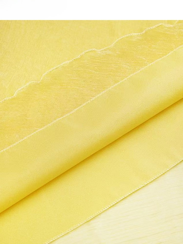 黄色のサマースカート Y2K