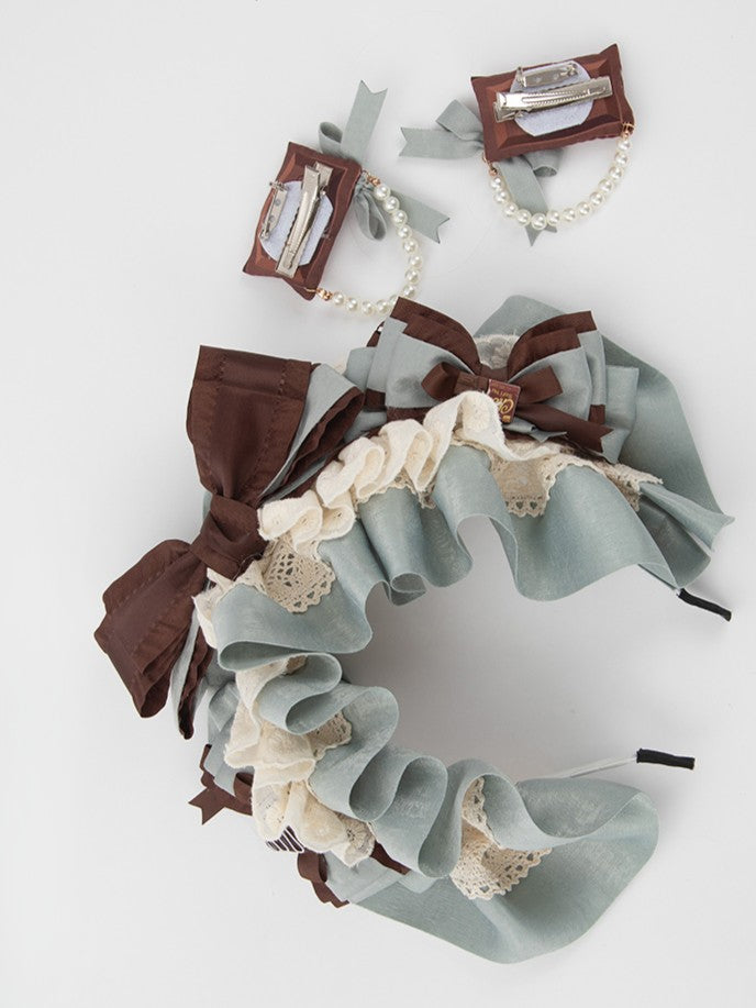 KC With Clips Detachable Sweet Green Lolita Mint Chocolate