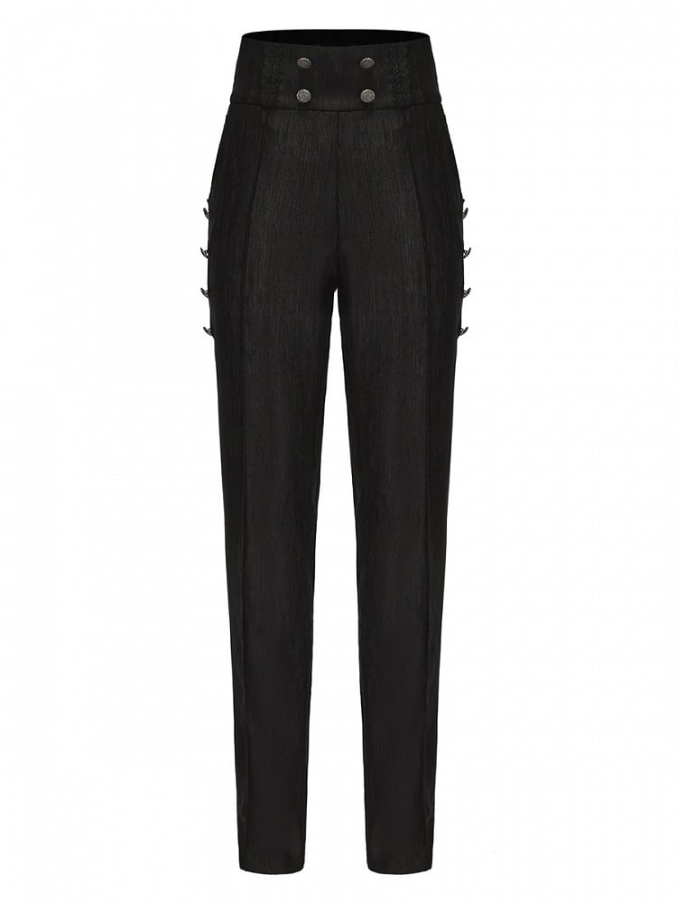 High Ouji Black Lolita Pants Style Prince Waist