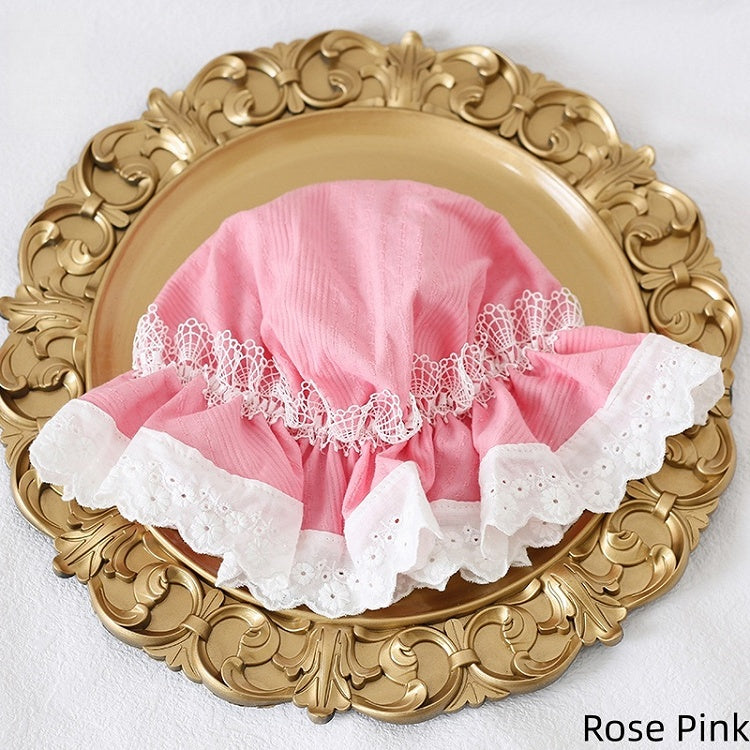 Hat White Colors Cute Baby Lace-Trimmed 12 Lolita With