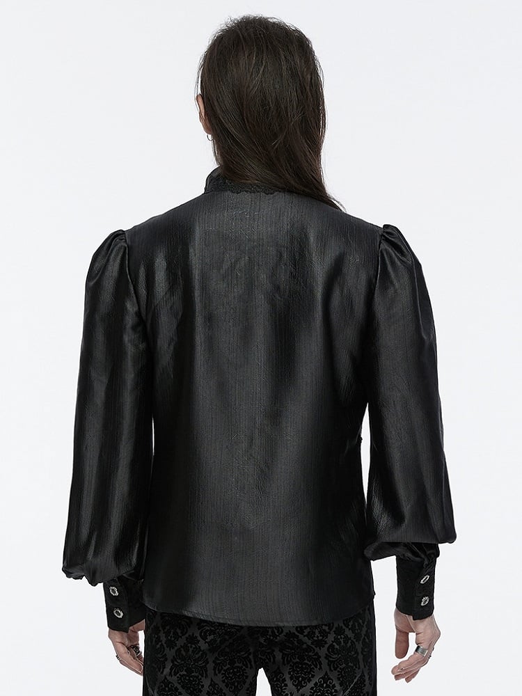 Layered Goth Gorgeous Men's Shirt Black