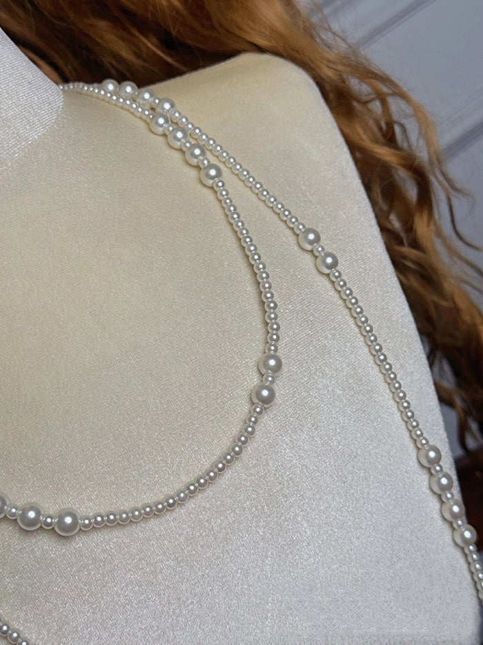Necklace Beaded White