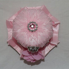 蝶結びの花柄/ 3つの装飾帽子ミニと王冠のデザインラインストーンオプション