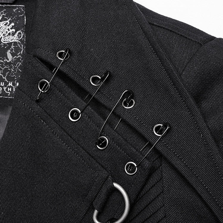 Black Visual Heavy-processed Punk Coat