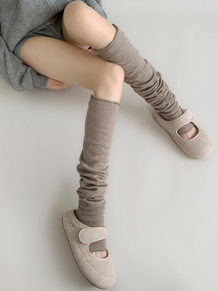 Colors) Dot Polka Leg (3 Warmers Slouchy