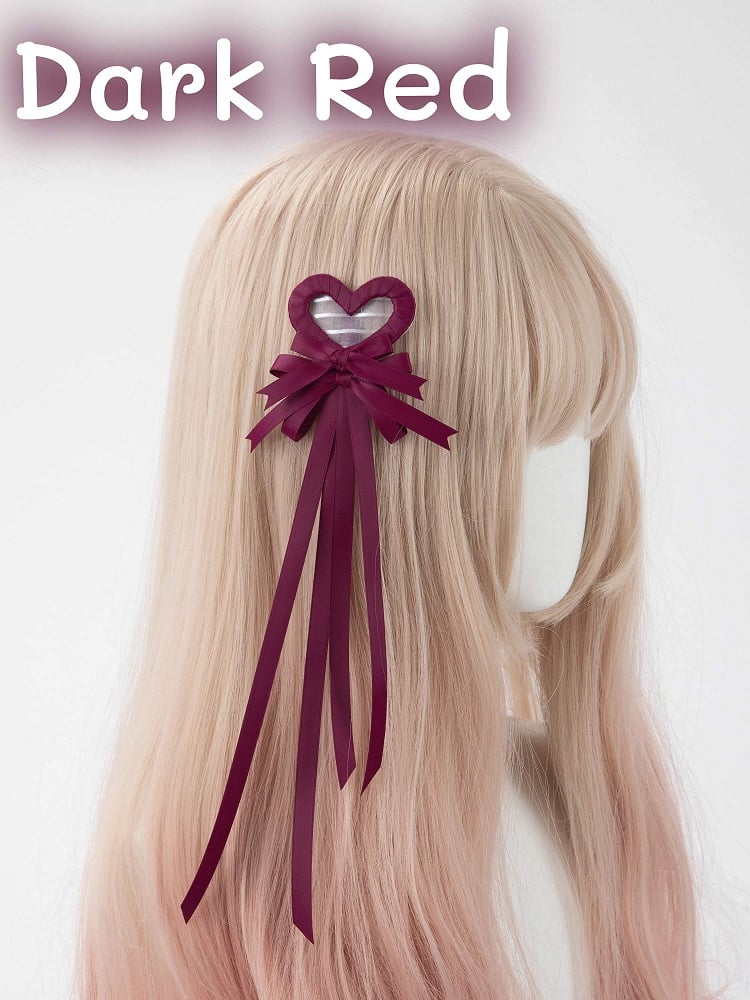 Clip Hair (Single Heart Bow