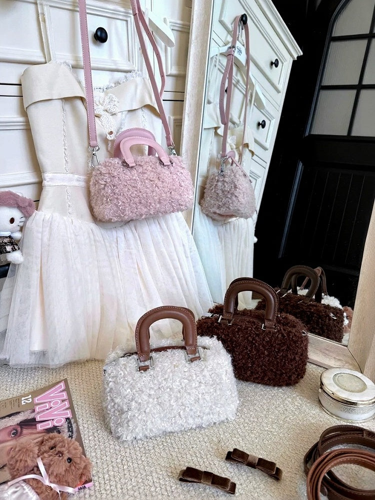 Fluffy Sweet Bag with Adjustable Straps - Lalacita