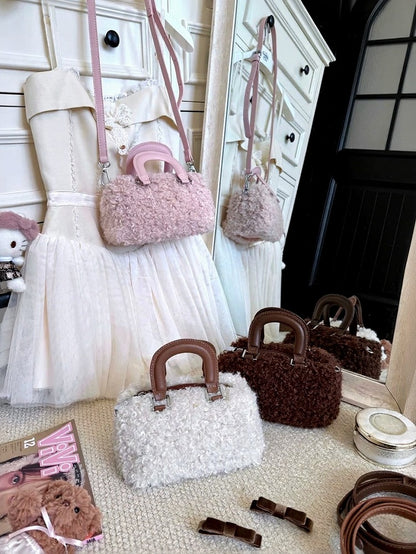 Fluffy Sweet Bag with Adjustable Straps - Lalacita