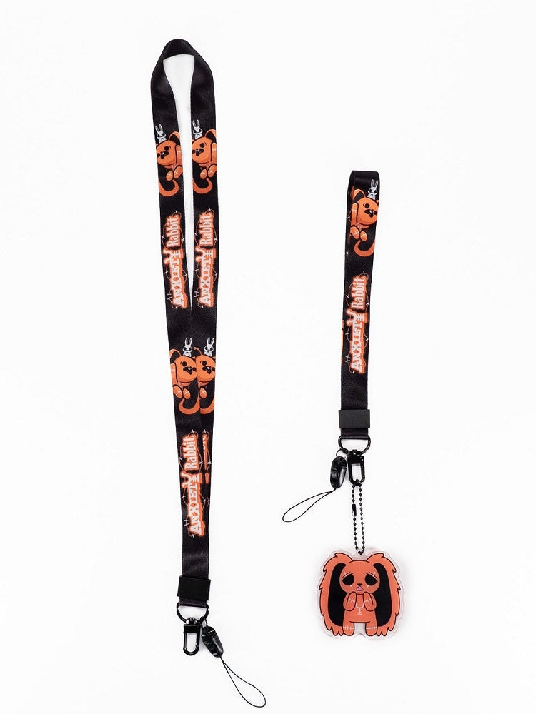 Guro Bunny Lanyard Kawaii 10 Designs with Two Cartoon Keychain/Phone Options Strap Detachable