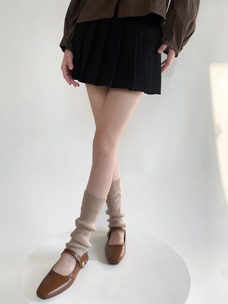 Leg Ribbed Ballet Warmers with Style 9 Ruffles Colors Layered Knit