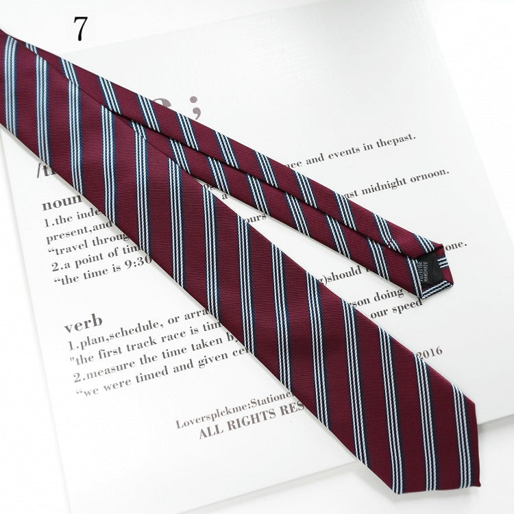 Neck 17 Options Tie Pattern Uniform JK Striped
