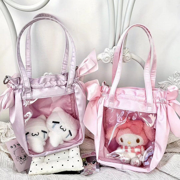Satin Purple Bag Lace Ita Daily Bow