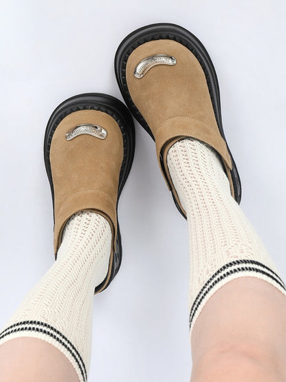 Fit Backless Slip-on Khaki Sole with Platform Design Shoes Black Birkenstock Slip-in