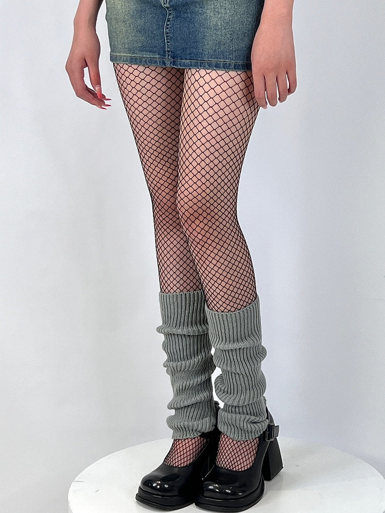 Small Y2K Tights Black/White Version Fishnet