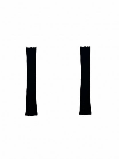 オフホワイト/グレー/ワインレッド/ブラック ボタンニット レッグウォーマー