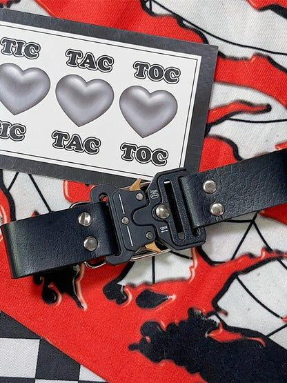 ブラックバックルパンクチョーカー