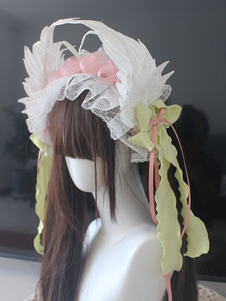 Bowknot Ruffled 5 Wing Options Details Haircband Design Color